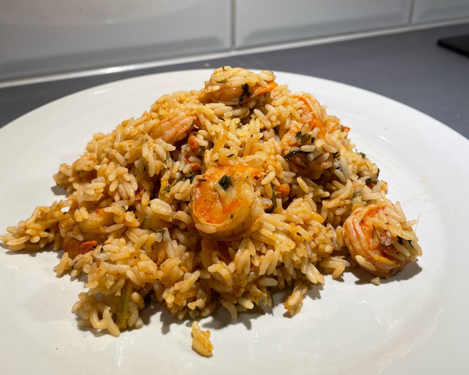 Easy One Pot Prawn Biryani (No Whole Spices)