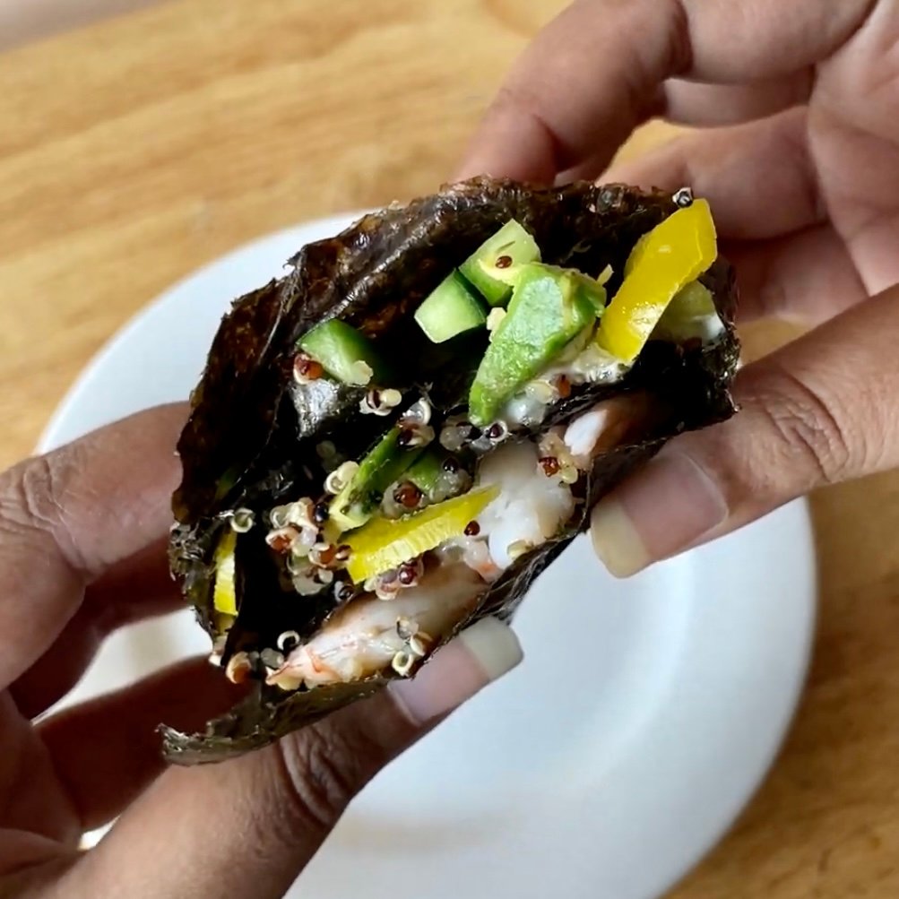 Protein Rich Easy Quinoa Sushi Wrap