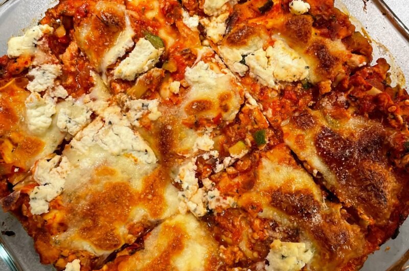 Easy Chicken Lasagne - Delicious and No White Sauce