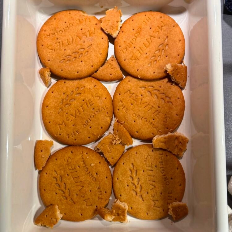 Lazy Tiramisu (No-Bake Coffee Biscuit Dessert)