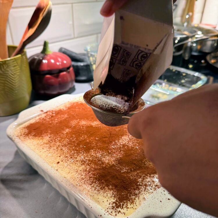 Lazy Tiramisu (No-Bake Coffee Biscuit Dessert)